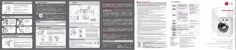 Página 1 del manual Manual de usuario LG F1403TDS6