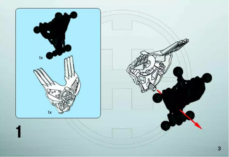 Page 1 de la notice Manuel utilisateur Lego Hero Factory Preston Stormer