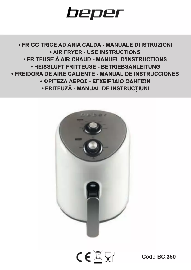 Page 1 de la notice Manuel utilisateur Beper BC.350