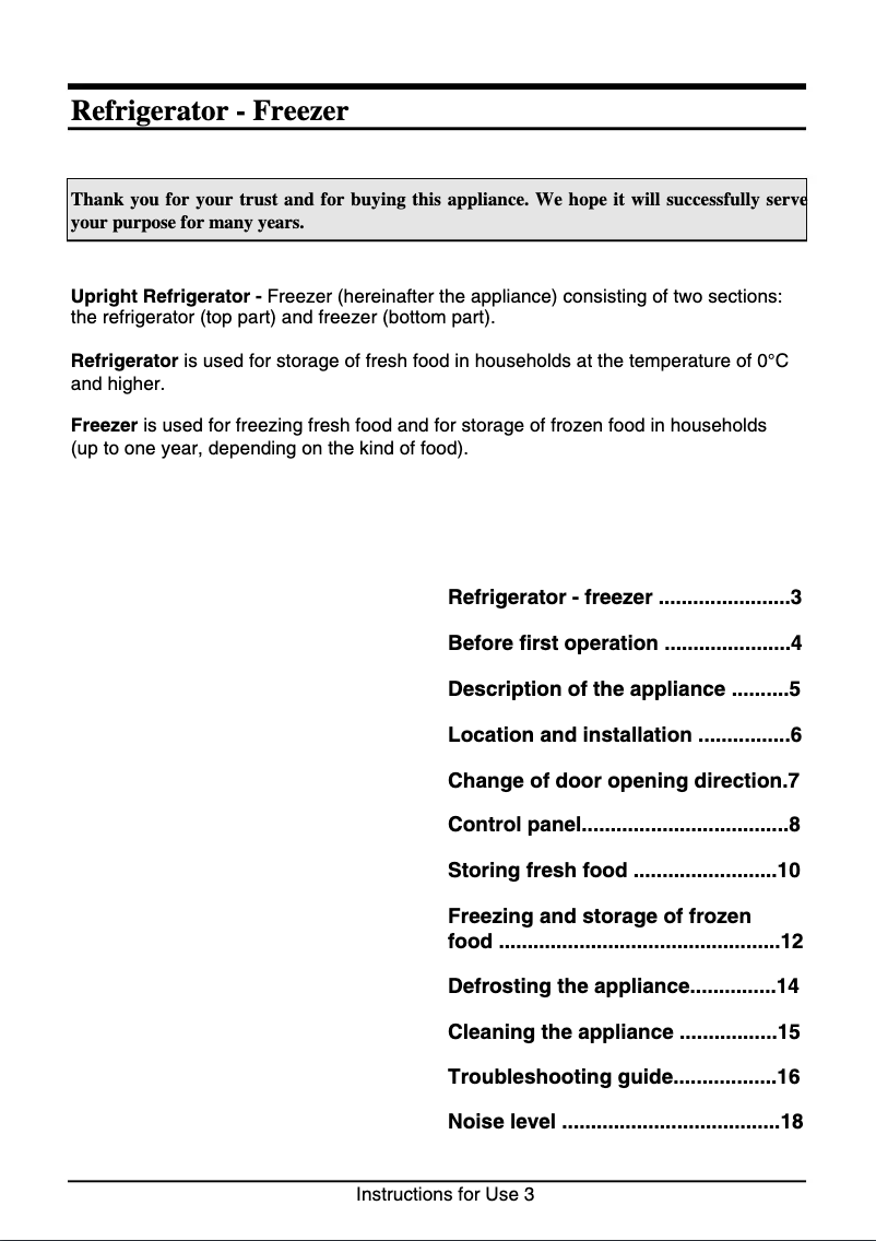 Page 1 de la notice Manuel utilisateur Gorenje RK 6337 W