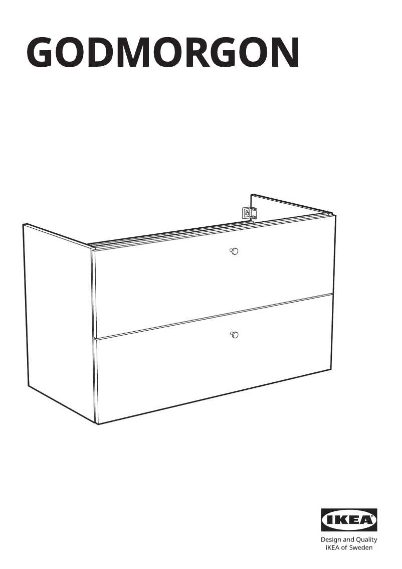 Page 1 de la notice Instructions / montage Ikea BROGRUND