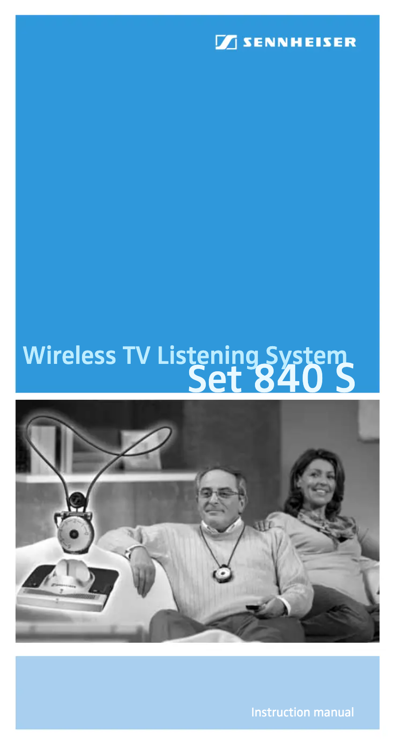 Page 1 de la notice Manuel utilisateur Sennheiser RR 840