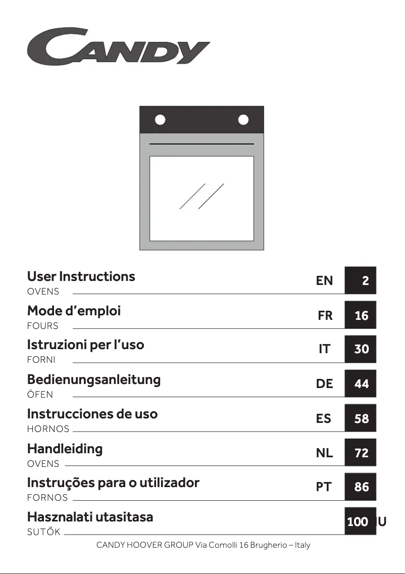 Página 1 del manual Manual de instrucciones Candy PCI25XCI642C/E