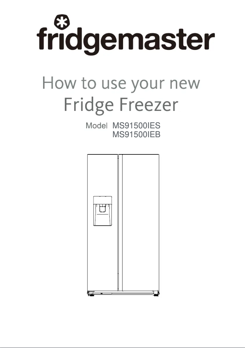 Page 1 de la notice Manuel utilisateur Fridgemaster MS83430EB