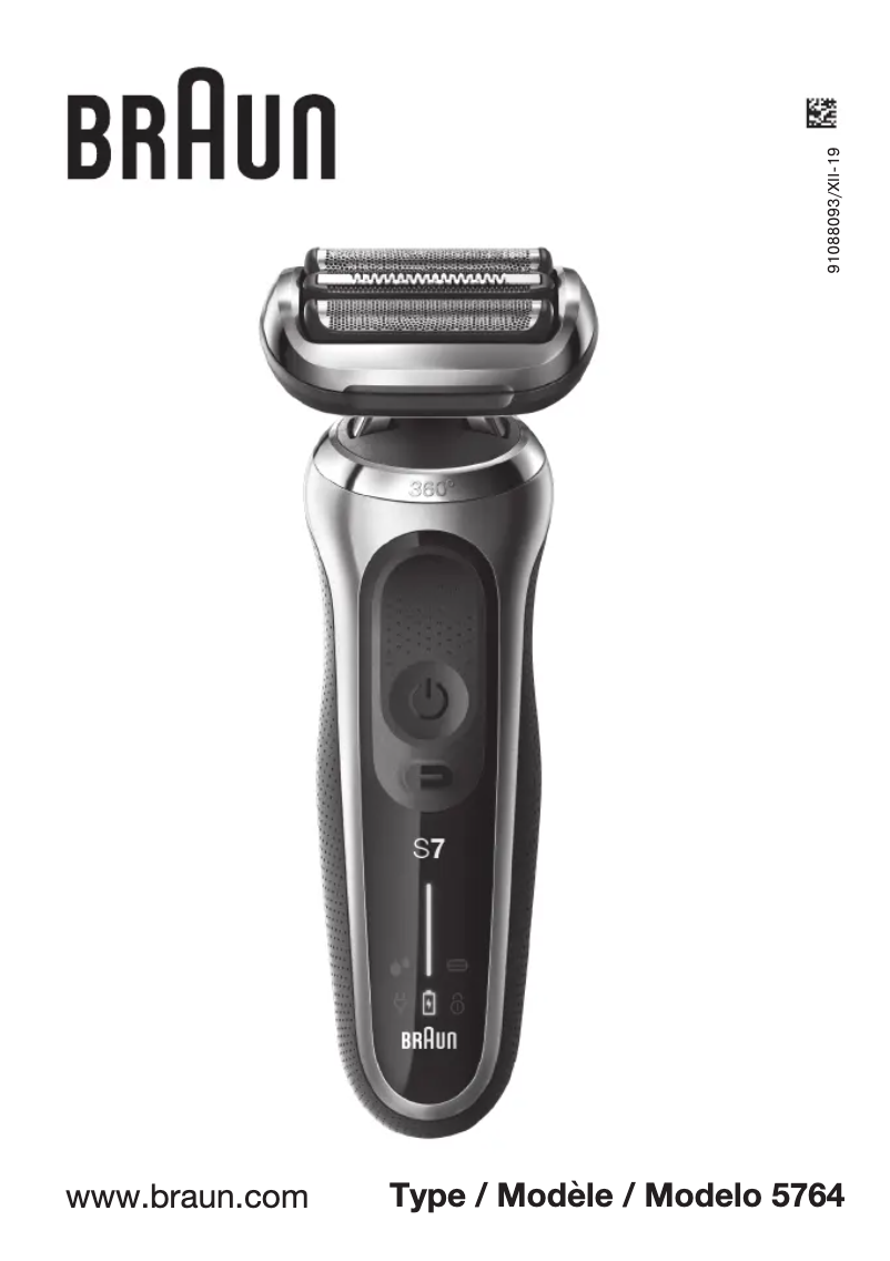 Page 1 de la notice Manuel utilisateur Braun Series 7 790 cc-3
