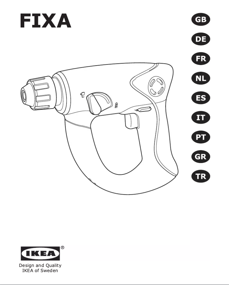 Page 1 de la notice Manuel utilisateur Ikea FIXA