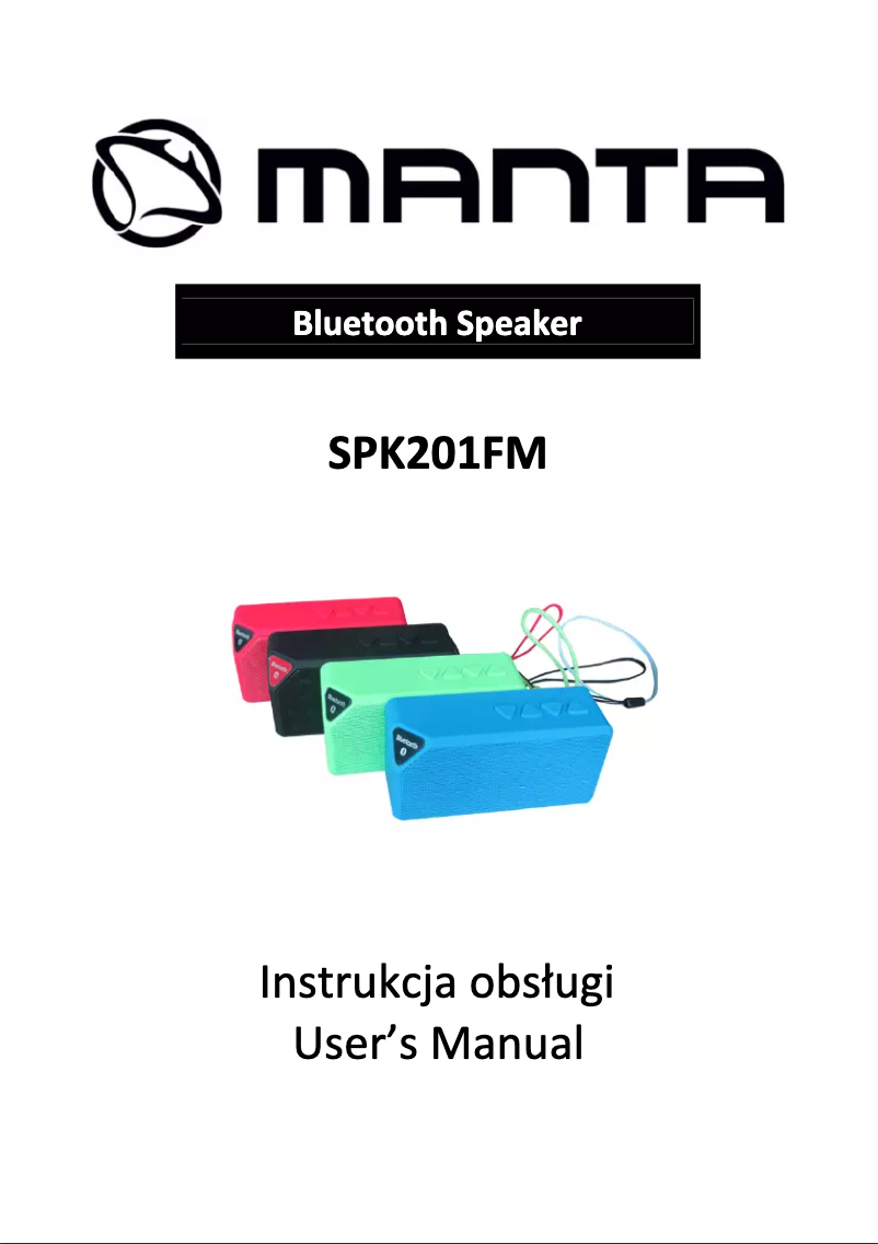 Page 1 de la notice Manuel utilisateur Manta SPK201FM