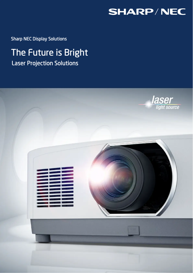 Page 1 de la notice Brochure NEC PX1004UL