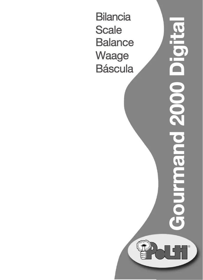 Page 1 de la notice Manuel utilisateur Polti Gourmand digital 2000