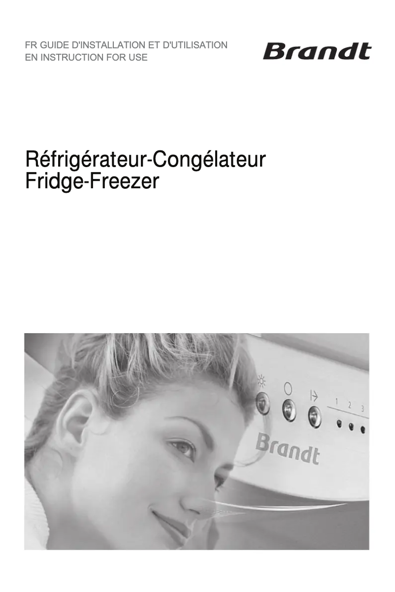 Page 1 de la notice Manuel utilisateur Brandt BFC7527XD