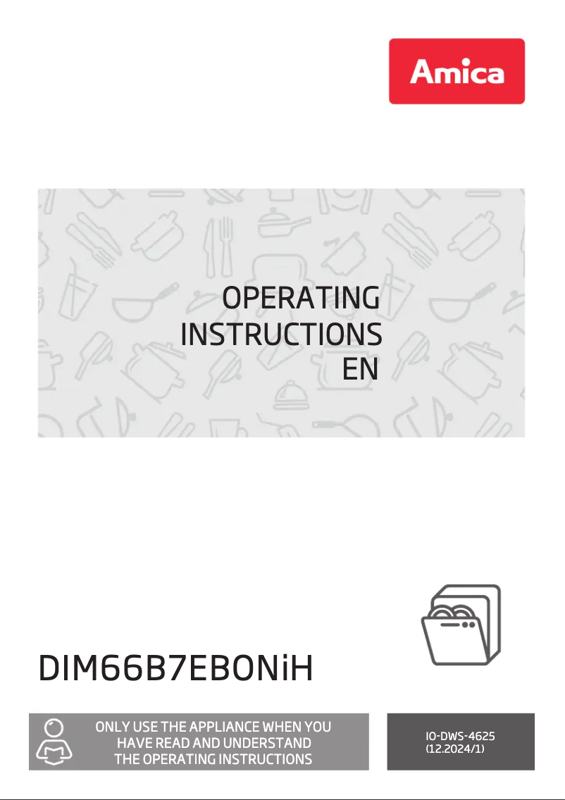 Page 1 de la notice Fiche technique Amica DIM66B7EBONiH