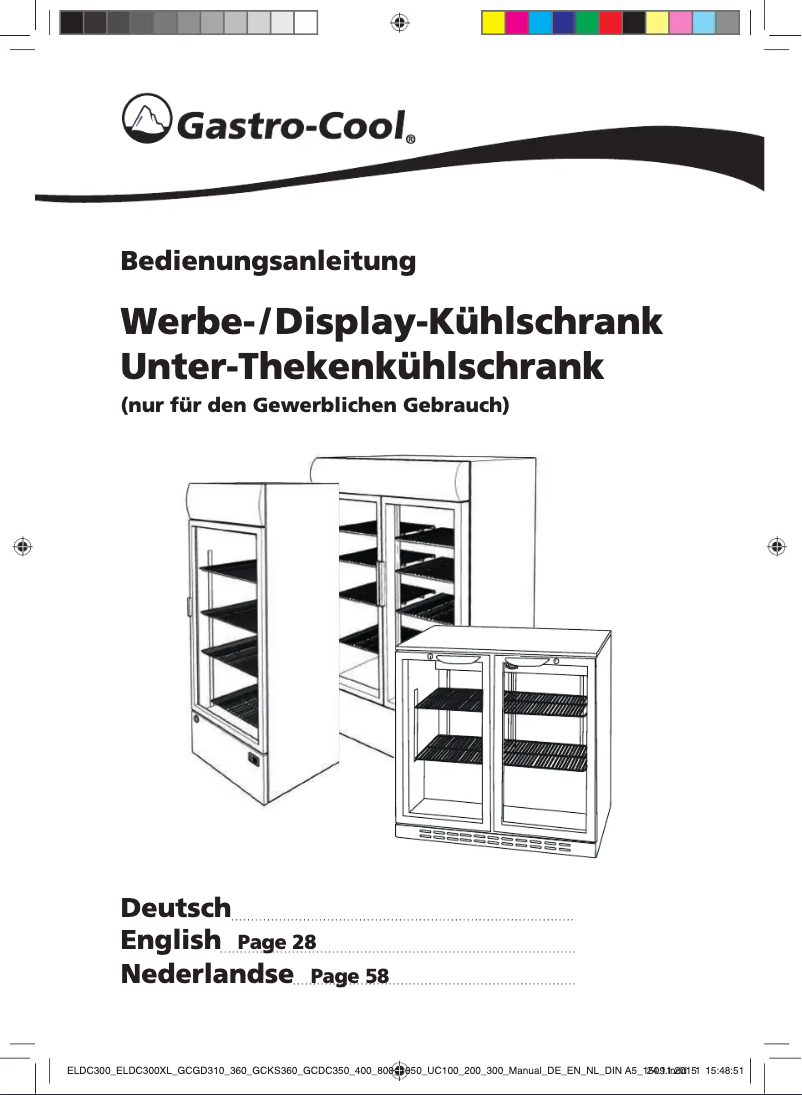 Page 1 de la notice Manuel utilisateur Exquisit ELDC300.1XL