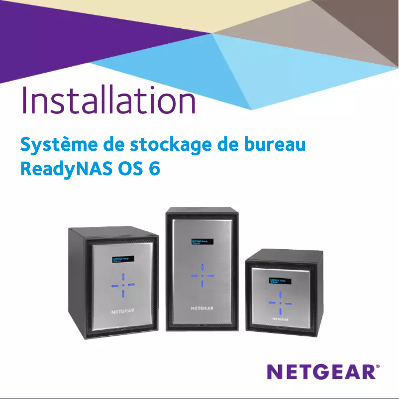 Page 1 de la notice Guide d'installation Netgear ReadyNAS 210