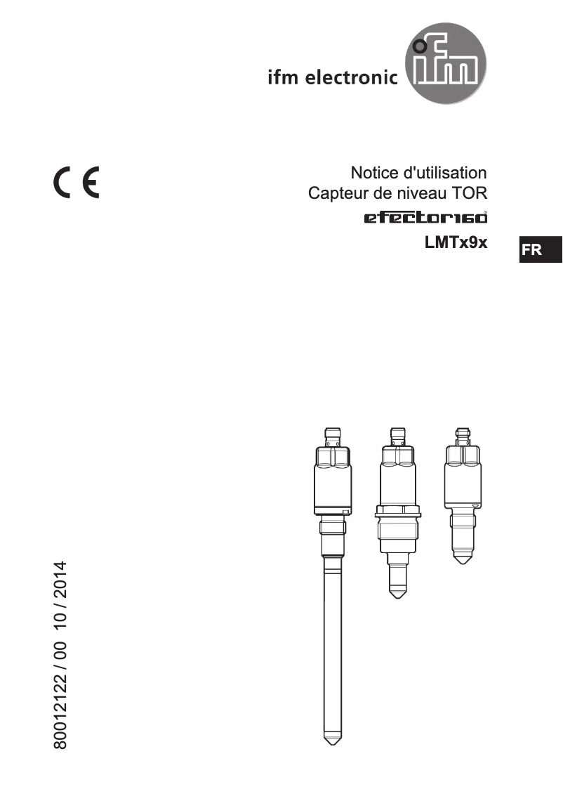 Page 1 de la notice Manuel utilisateur IFM LMT192
