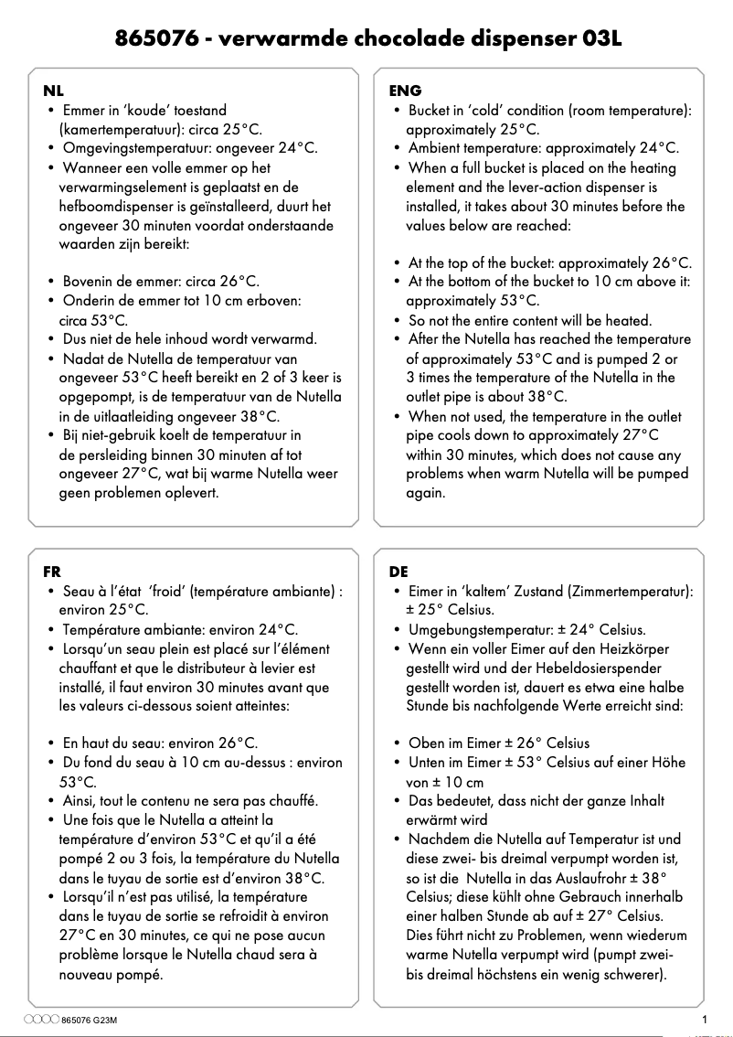 Página 1 del manual Manual de usuario Hovicon 865076