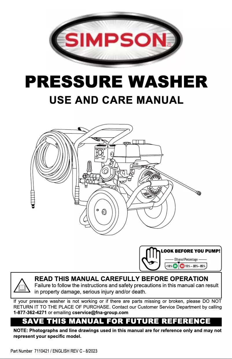 Página 1 del manual Manual de usuario Simpson PowerShot PS-60995-S