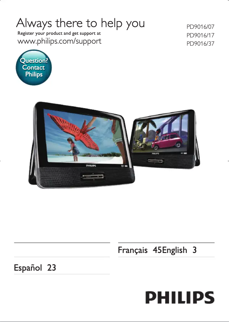 Página 1 del manual Manual de usuario Philips PD9016