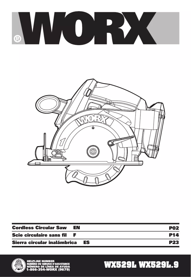 Page 1 de la notice Manuel utilisateur Worx WA5042