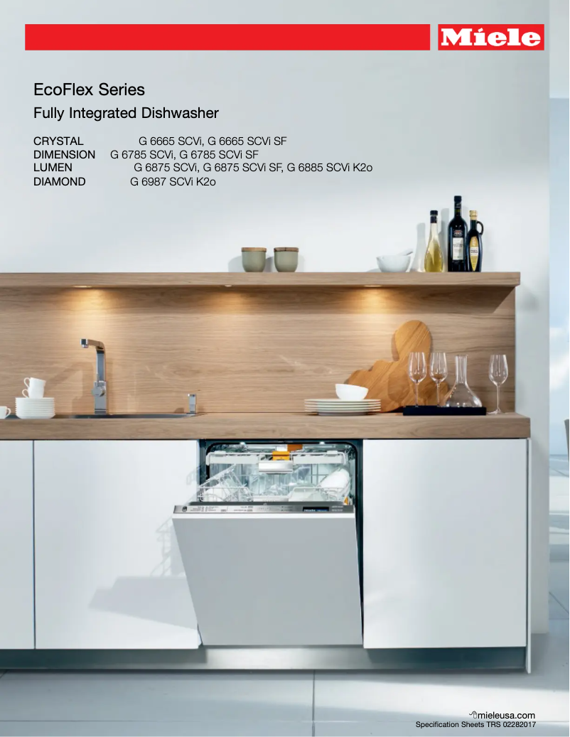 Página 1 del manual Ficha técnica Miele EcoFlex G 6665 SCVI SF