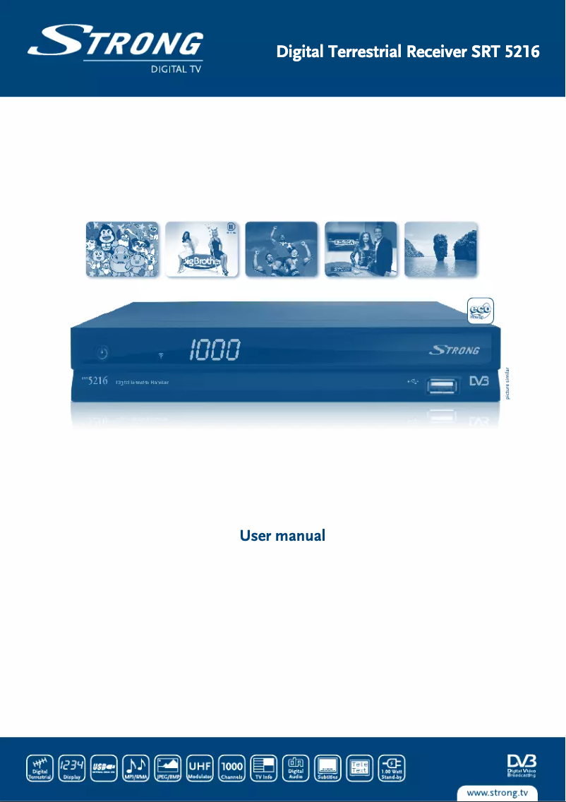 Page 1 de la notice Manuel utilisateur Strong SRT 5216