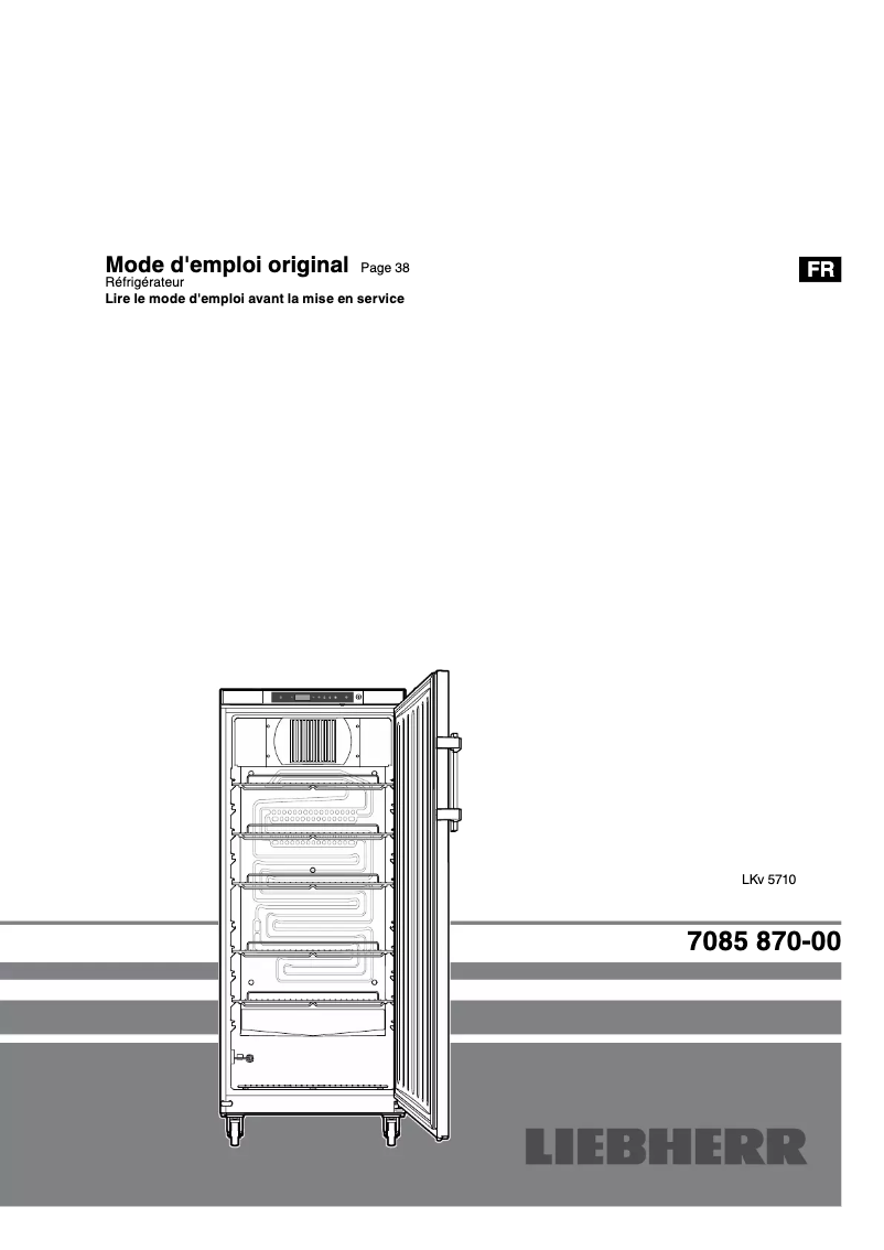 Page 1 de la notice Manuel utilisateur Liebherr LKv 5710