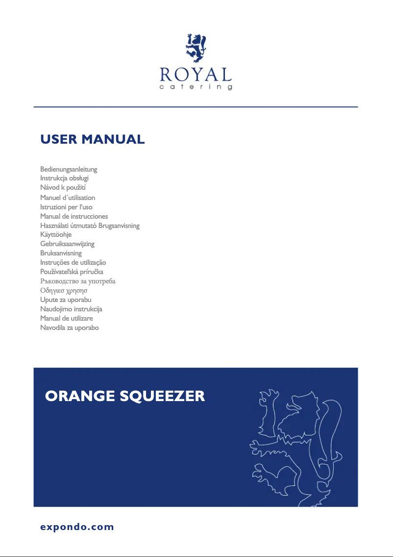 Página 1 del manual Manual de usuario Royal Catering RCOS-01
