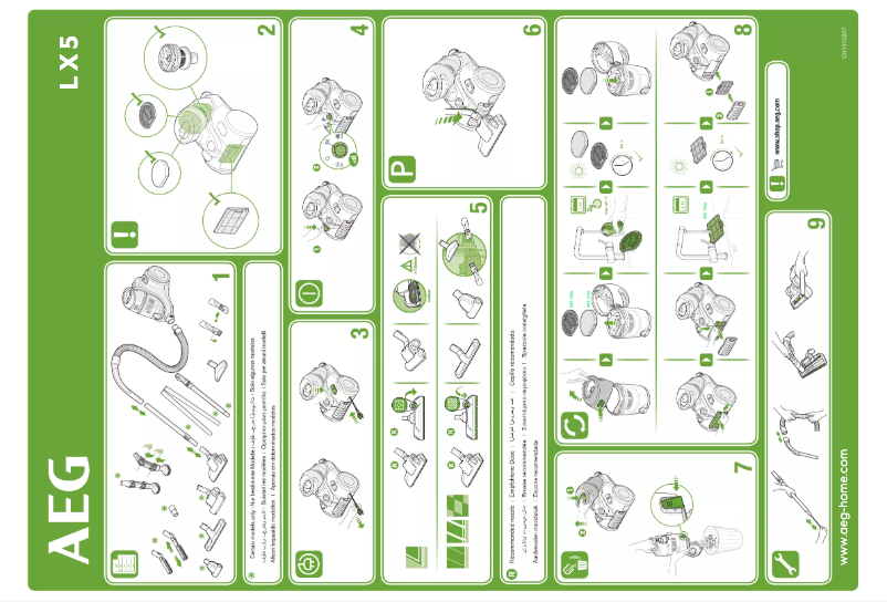 Page 1 de la notice Manuel utilisateur AEG LX5-2-4T