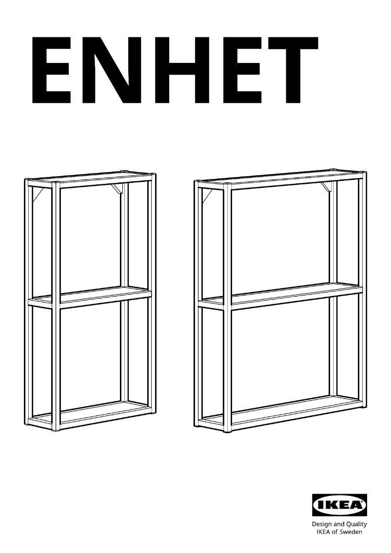Page 1 de la notice Manuel utilisateur Ikea ENHET 604.816.14