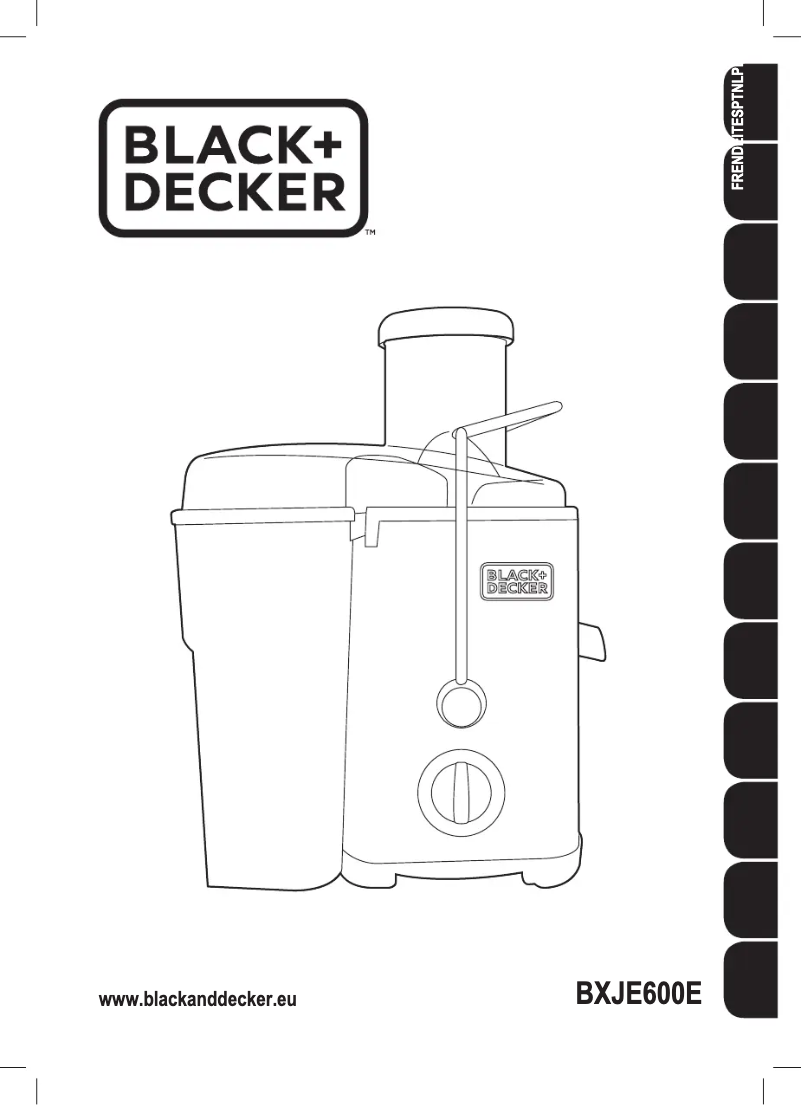 Page 1 de la notice Manuel utilisateur Black & Decker BXJE600E