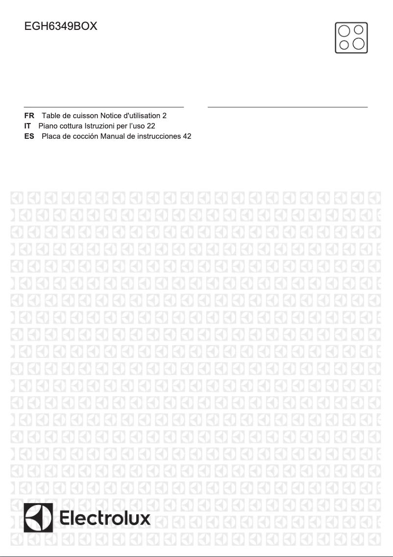 Página 1 del manual Manual de usuario Electrolux EGH6349BOX