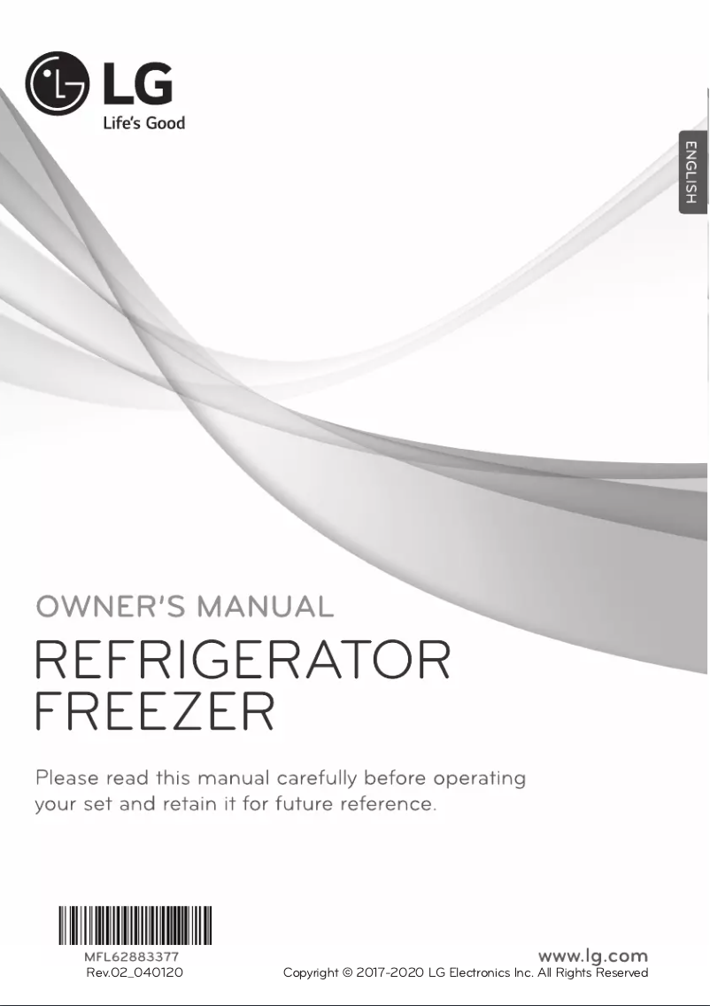 Page n°1 - Manuel utilisateur LG GB-310RPL