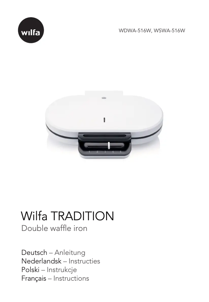 Page 1 de la notice Manuel utilisateur Wilfa Tradition WDWA-516W