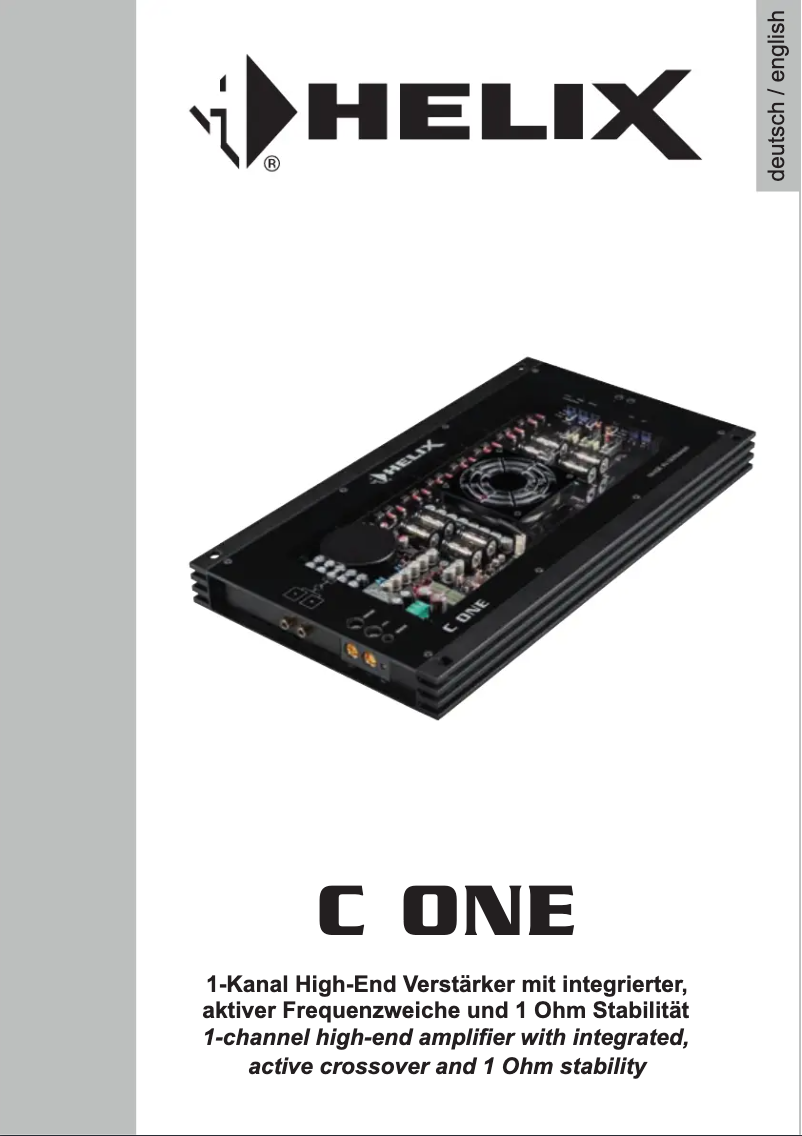 Página 1 del manual Manual de usuario Helix C ONE