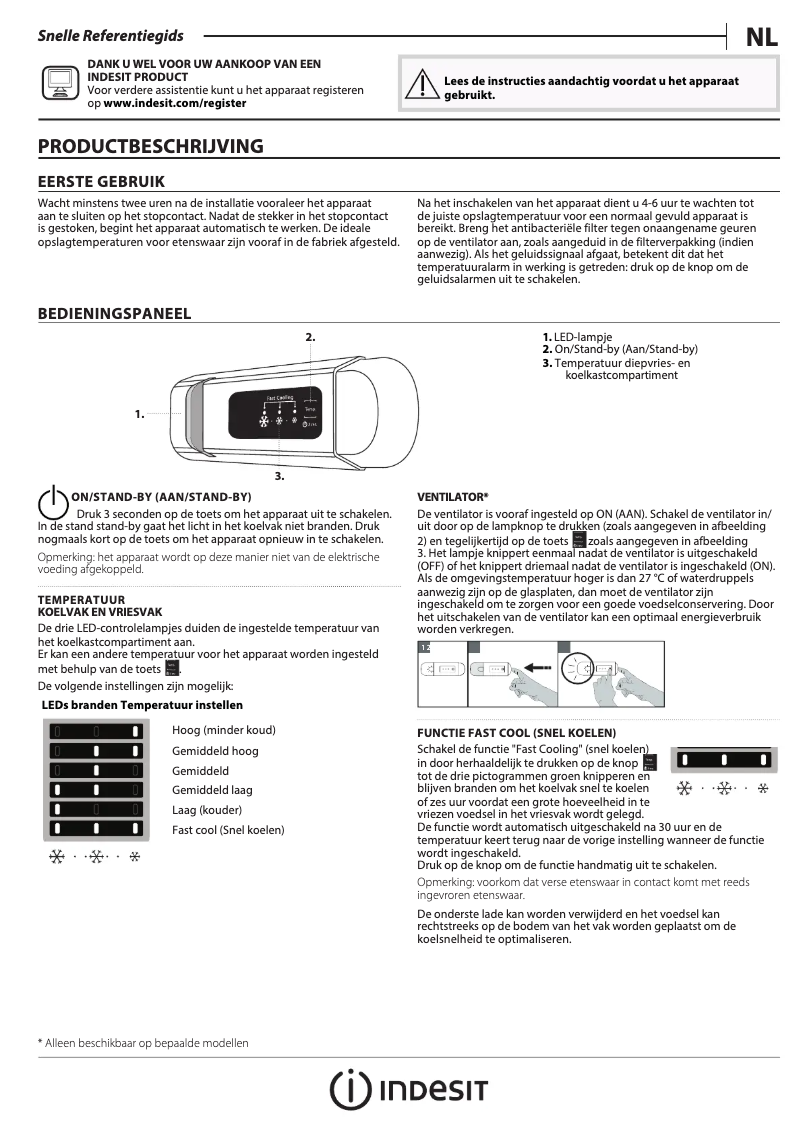 Page n°1 - Manuel utilisateur Indesit B 18 A2 D/I