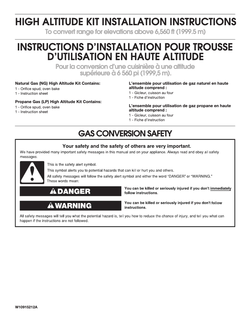 Página 1 del manual Manual de usuario Whirlpool W10915234