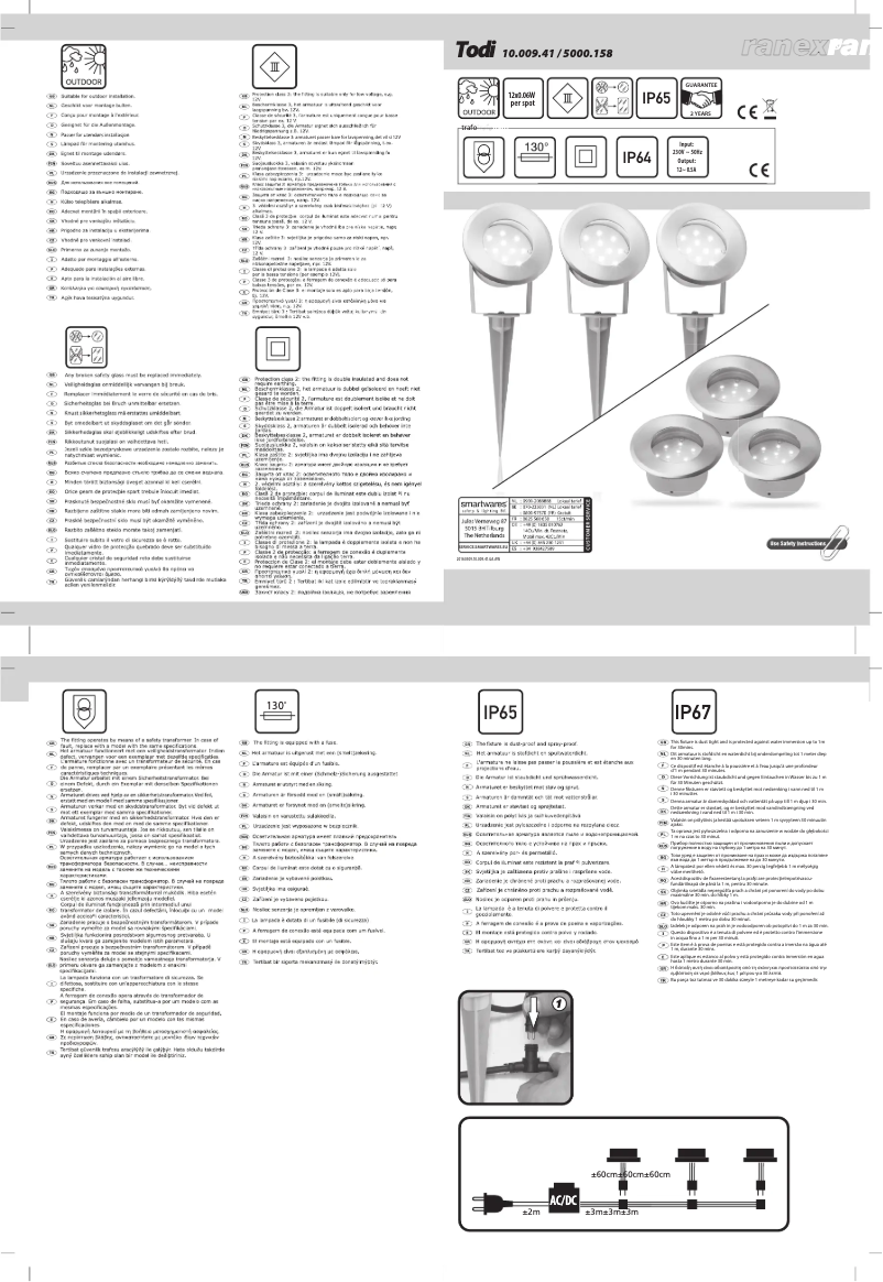 Page 1 de la notice Manuel utilisateur Ranex Todi