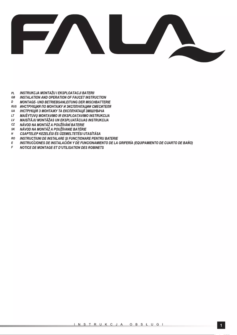 Page 1 of the manual User Manual Fala 75677