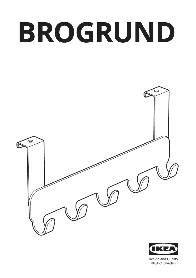 Page 1 de la notice Manuel utilisateur Ikea BROGRUND 603.346.23