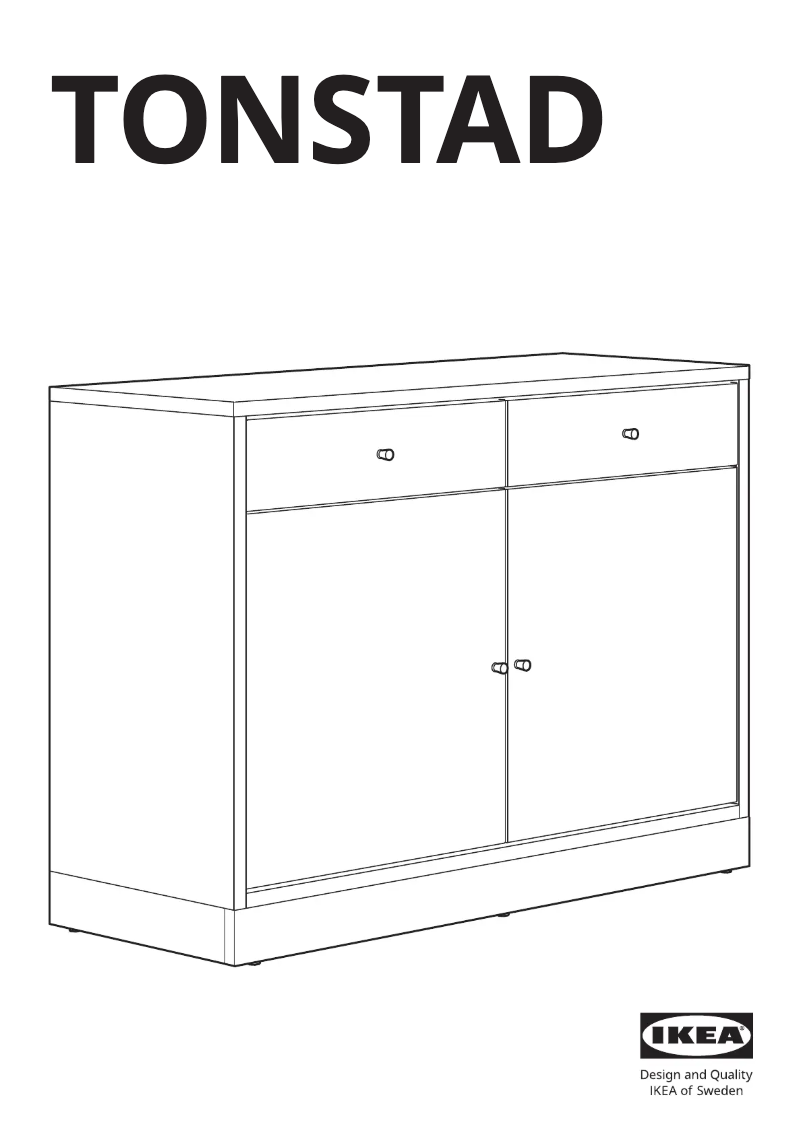 Page 1 de la notice Manuel utilisateur Ikea TONSTAD 404.892.96