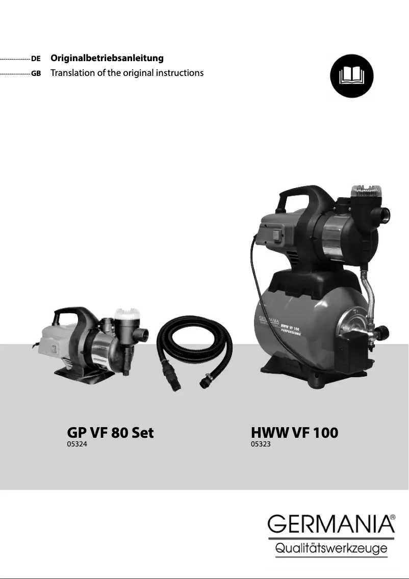 Page 1 de la notice Manuel utilisateur Germania HWW VF 100