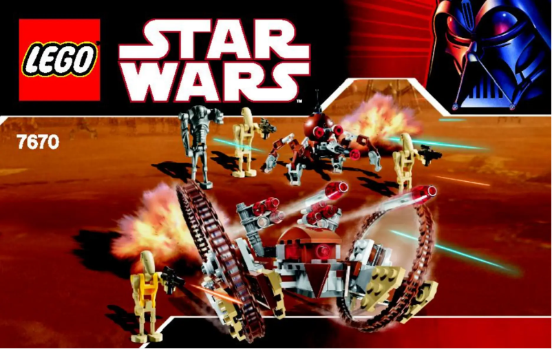 Page 1 de la notice Manuel utilisateur Lego Hailfire Droid & Spider Droid (TM)