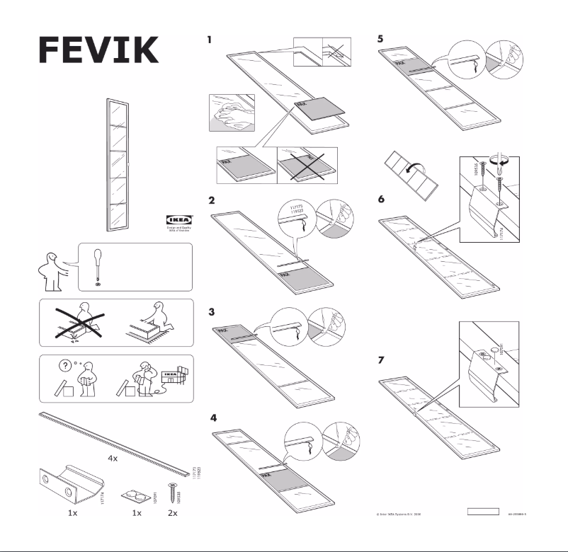 Page 1 de la notice Manuel utilisateur Ikea FEVIK