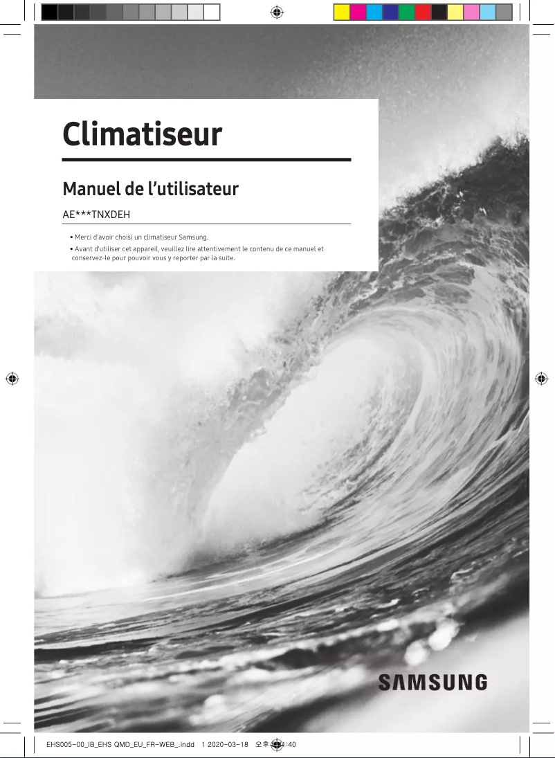 Page 1 de la notice Manuel utilisateur Samsung AE056TNXDEH