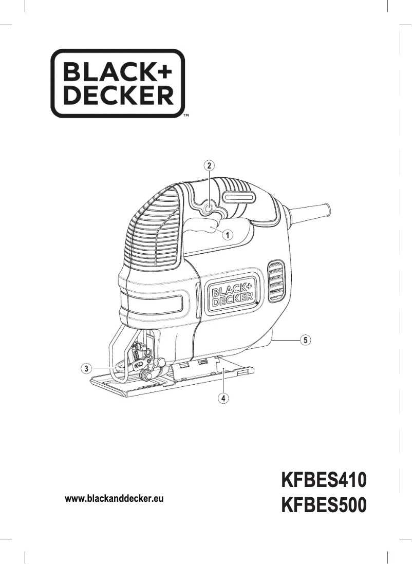 Page n°1 - Manuel utilisateur Black & Decker KFBES500