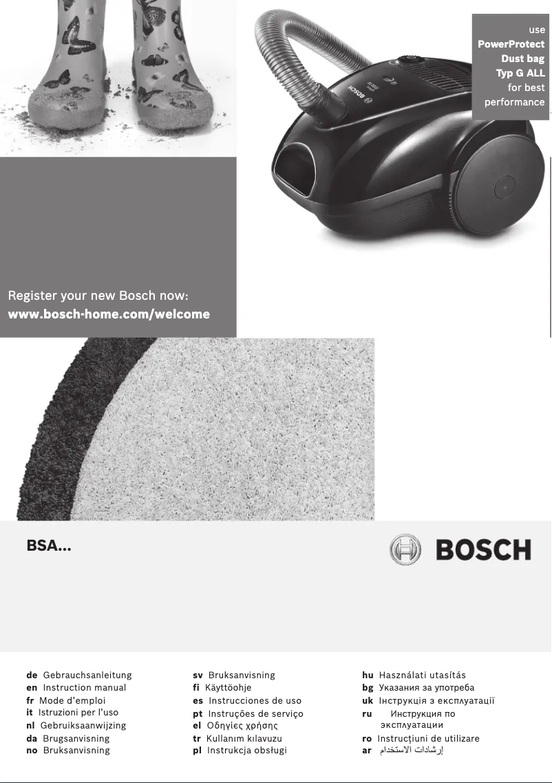 Página 1 del manual Manual de usuario Bosch BSA3100RU