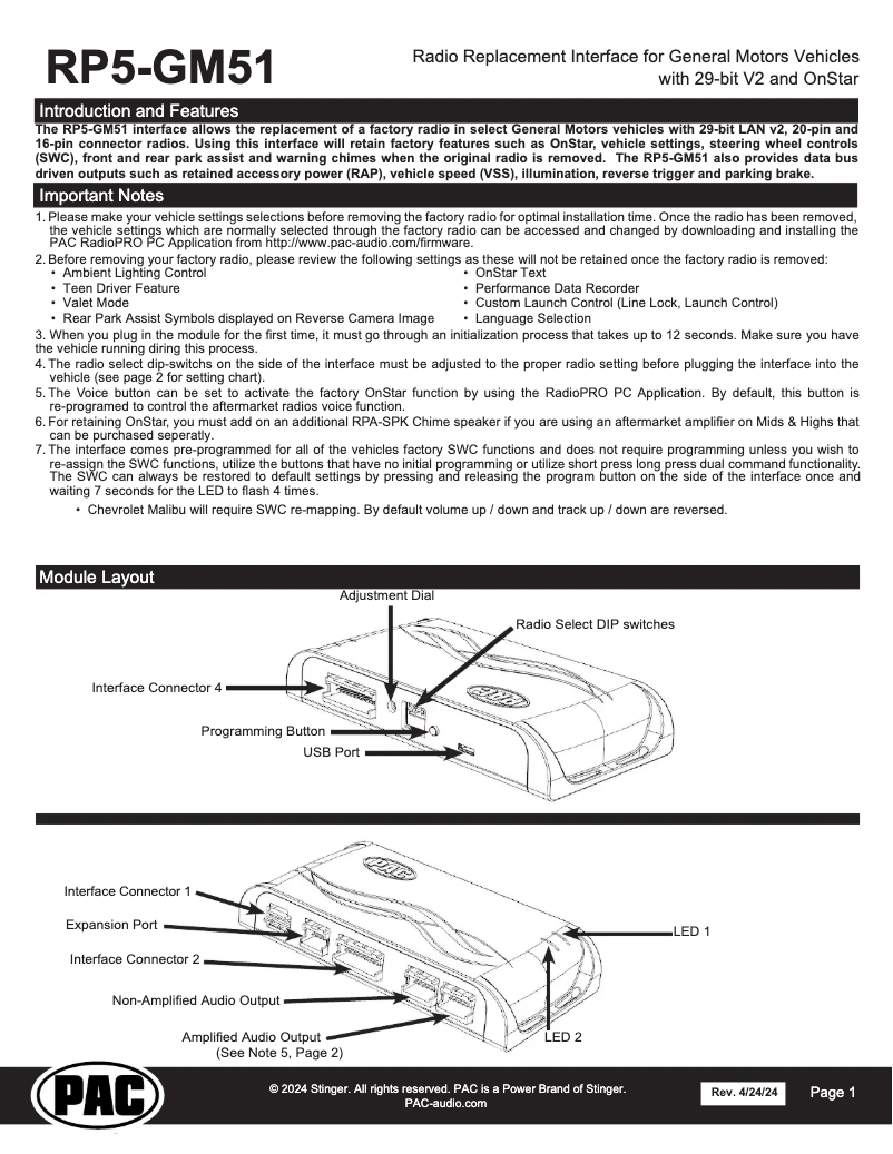 Page 1 de la notice Manuel utilisateur PAC RP5-GM51