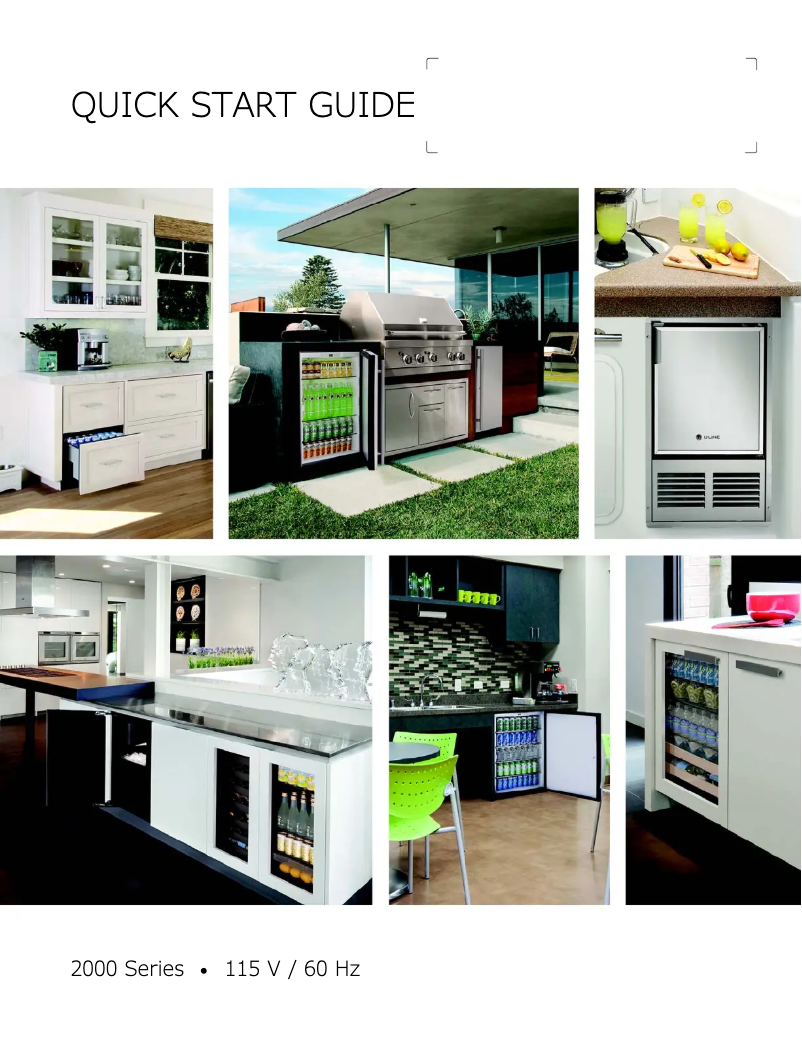 Page 1 de la notice Guide de démarrage rapide U-Line U-2224R