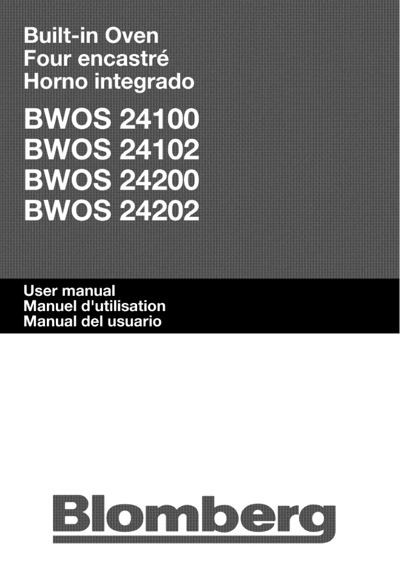 Página 1 del manual Manual de usuario Blomberg BWOS 24102