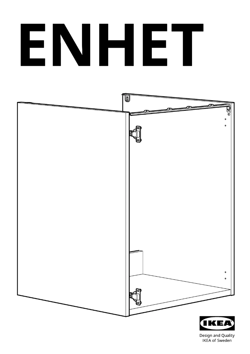 Page 1 de la notice Manuel utilisateur Ikea ENHET 504.404.26