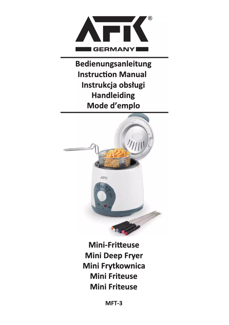 Page 1 de la notice Manuel utilisateur AFK MFT-3